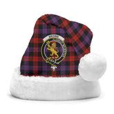 Clan Brown Modern Tartan Crest Christmas Santa Hat LK79 Brown Modern Tartan Tartan Santa Hat